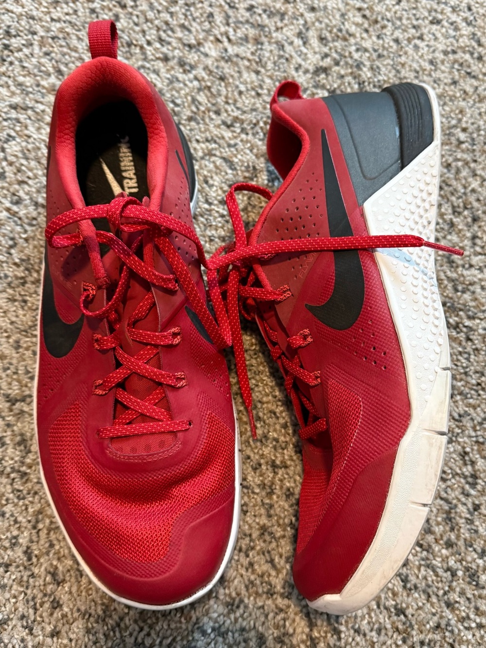 12 Nike Metcon 1 Training Shoe Men's Gym Red Black White 704688-616 A6 Sneakers